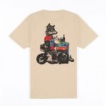 T-shirt Beige Motorcycle
