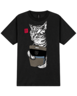 T-shirt Black Cat